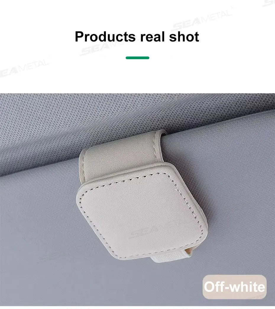 SEAMETAL Mini Car Glasses Holder Magnetic Stable Sun Visor Sunglasses Clip Glasses Storage Clip Universal Auto Eyeglasse Holder