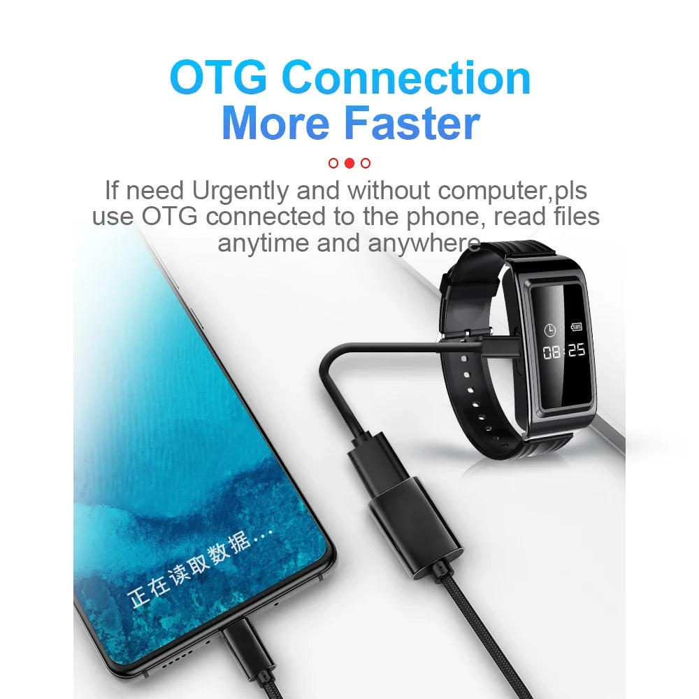 8-256GB Video Mini Camera Watch Audio Voice Recorder Bracelet USB Flash Driver Dictaphone Noise Reduce Sound Recording Wristband