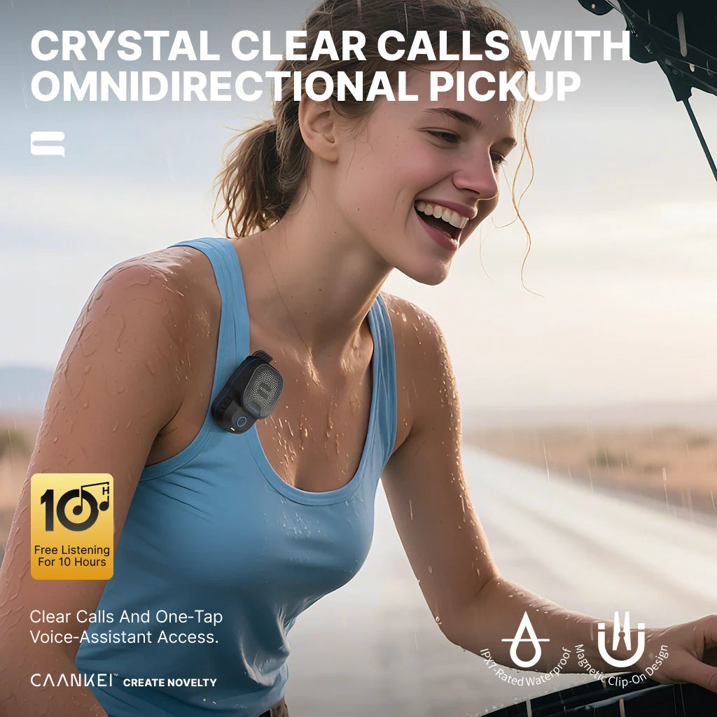 Wearable Bluetooth Speaker with Clip