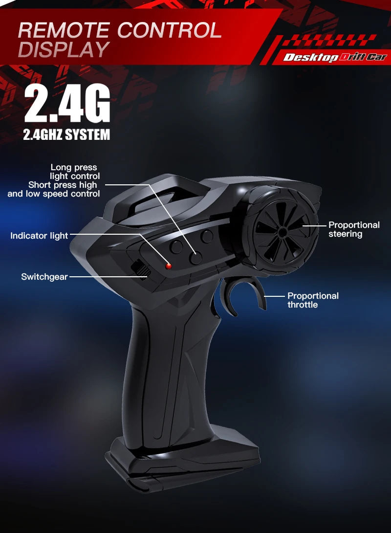 1/64 2.4G High speed Drift Rc Car 4WD Remote Control Car Four Wheel Drive Radio Controlled Mini GTR Racing Model Boy Toy Gift