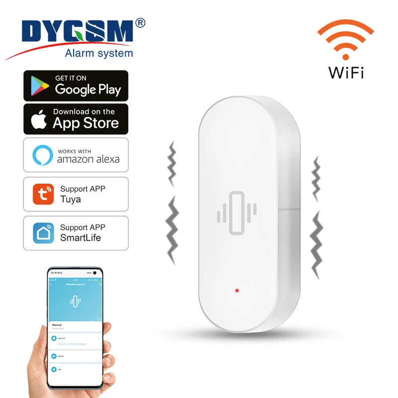 Tuya WiFi Vibration Sensor with App Alerts