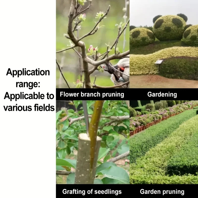 Spring-Loaded Bypass Garden Pruning Shears