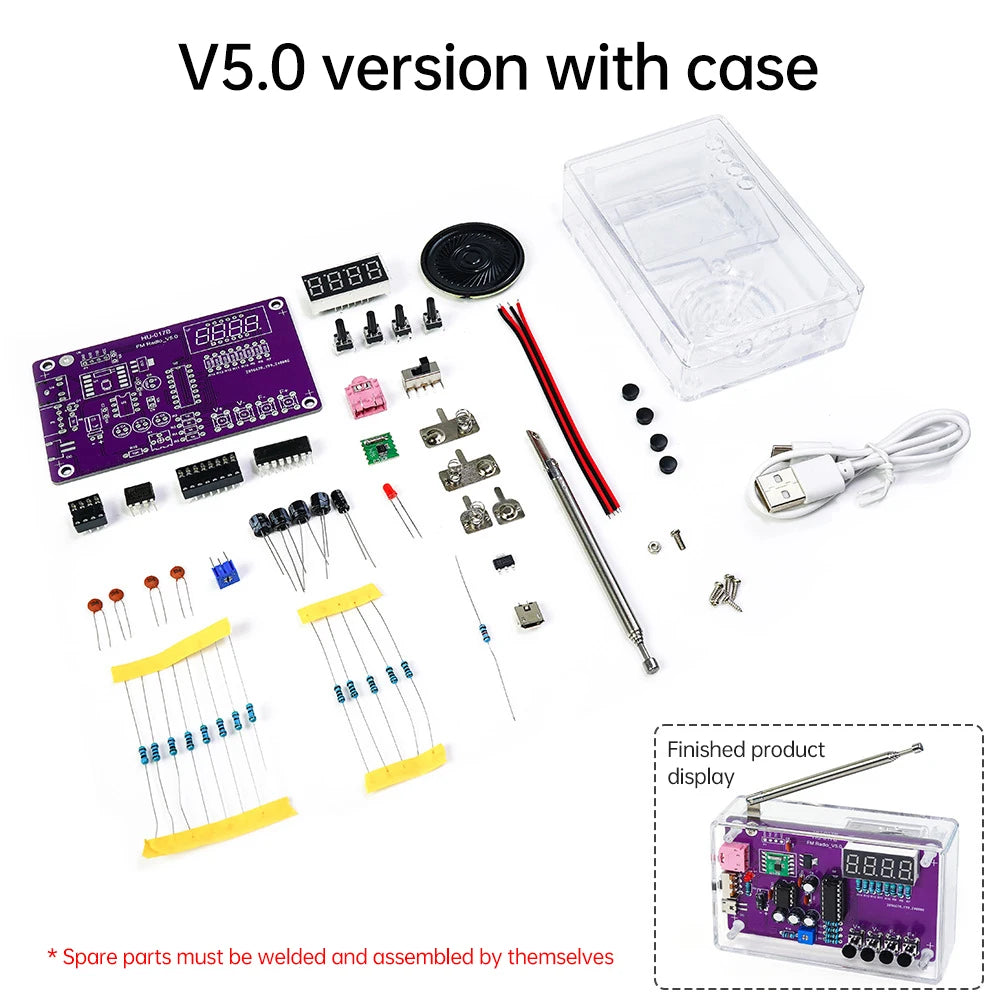 DIY FM Radio Soldering Kit - Case Options