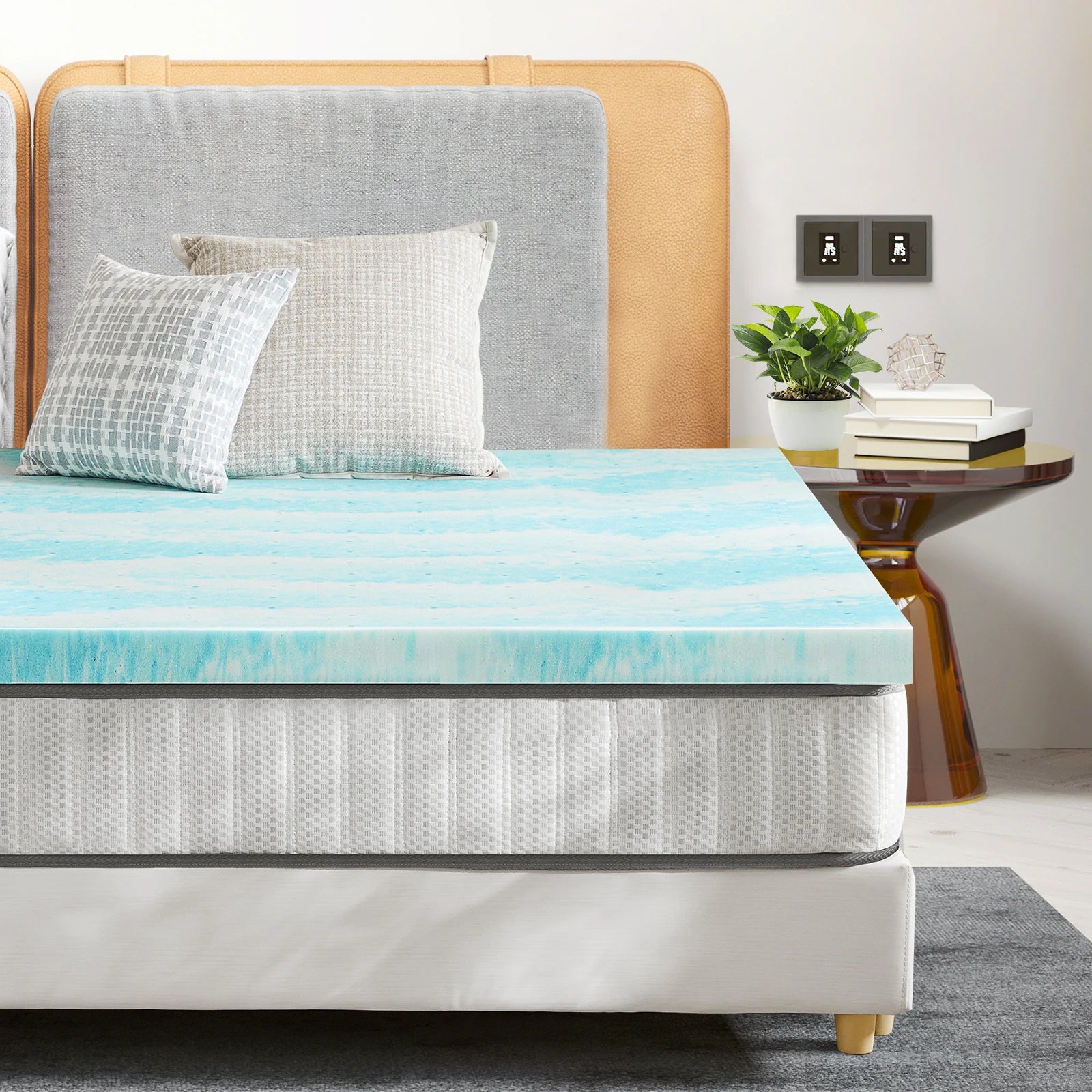 2 Inch Gel Memory Foam Mattress Topper Full Size Cooling Comfort