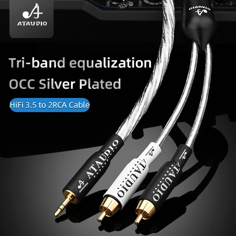 3.5 mm Stereo to Twin RCA Audio Cable