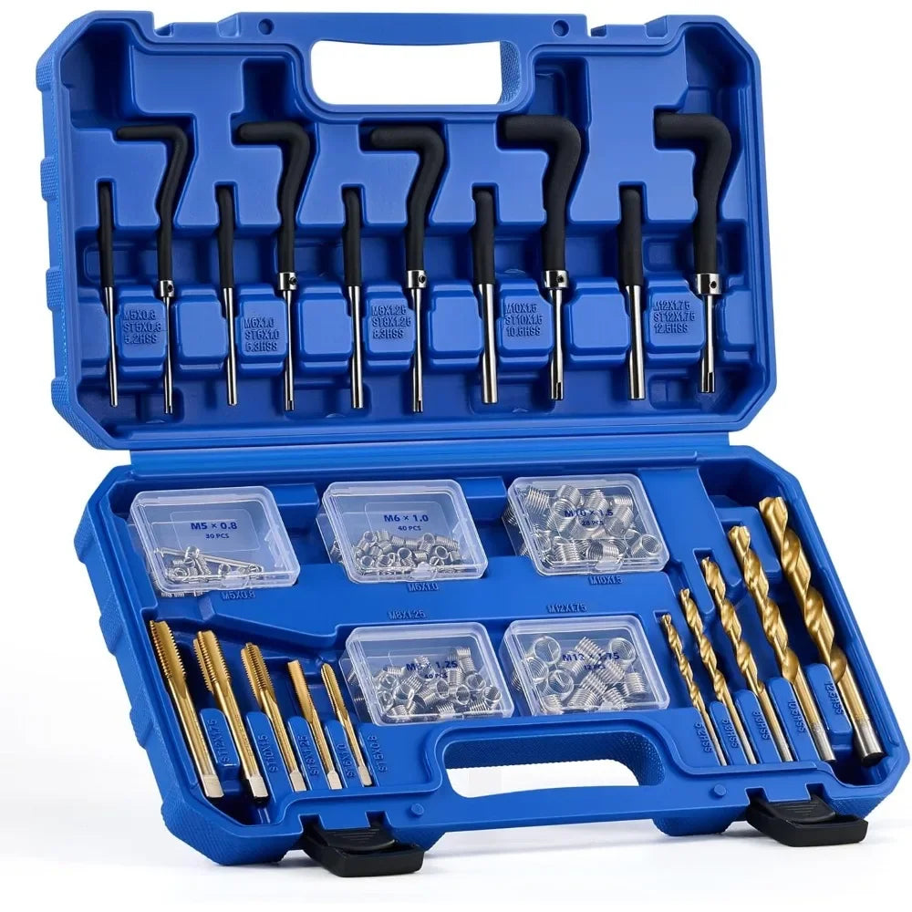 172-Piece Metric Thread Repair Kit M5 M6 M8 M10 M12