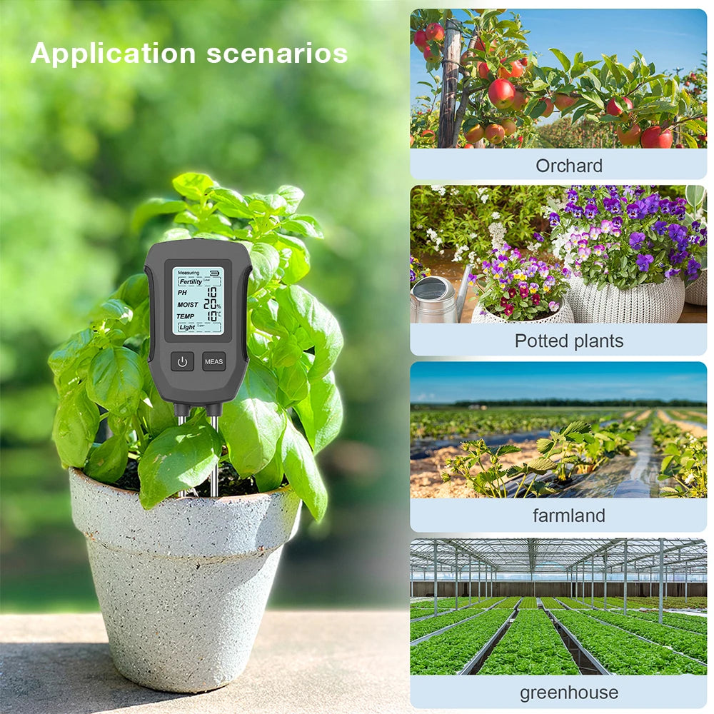 Digital Soil Tester - Three or Five Functions
