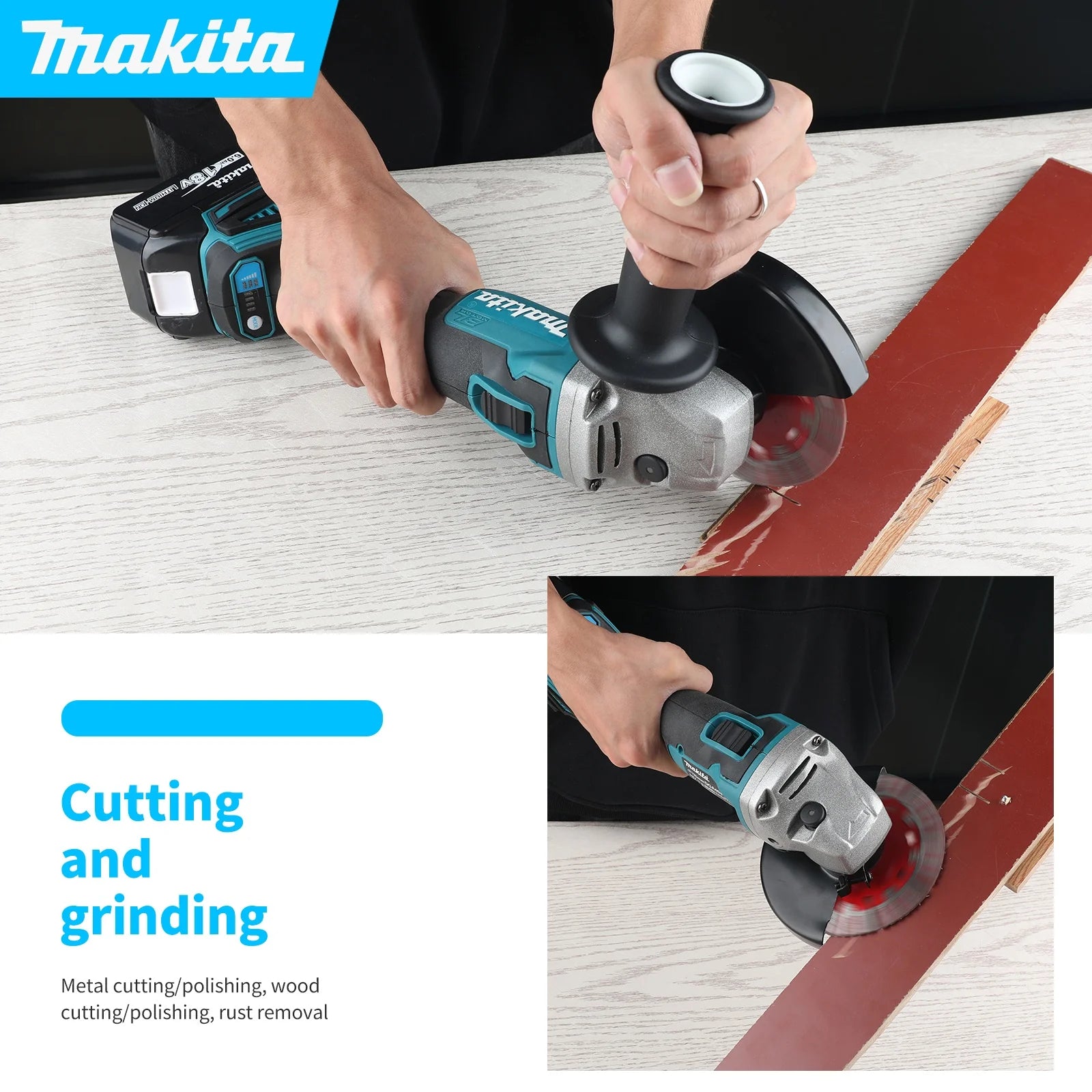 Makita DGA404 18V Brushless Variable Speed 125mm Angle Grinder