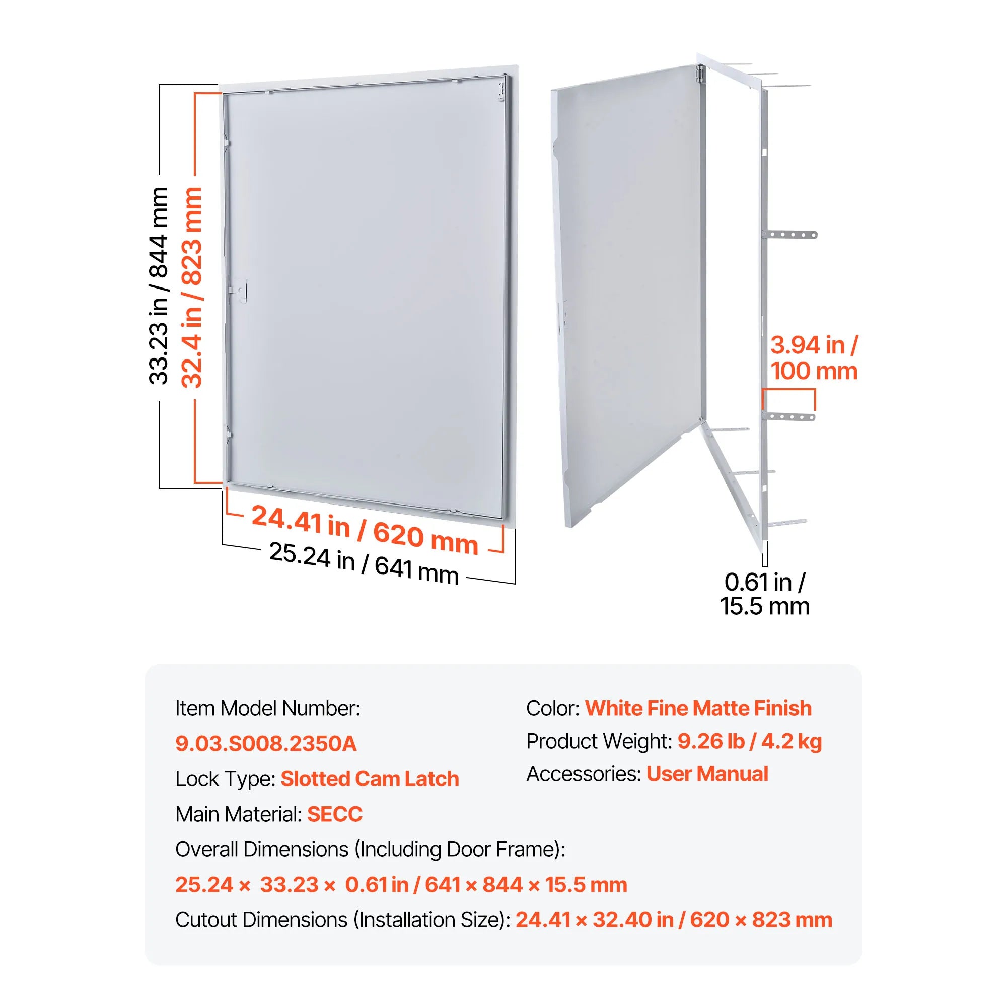 Drywall Access Panel Hinged Steel Door for Wall Ceiling Maintenance