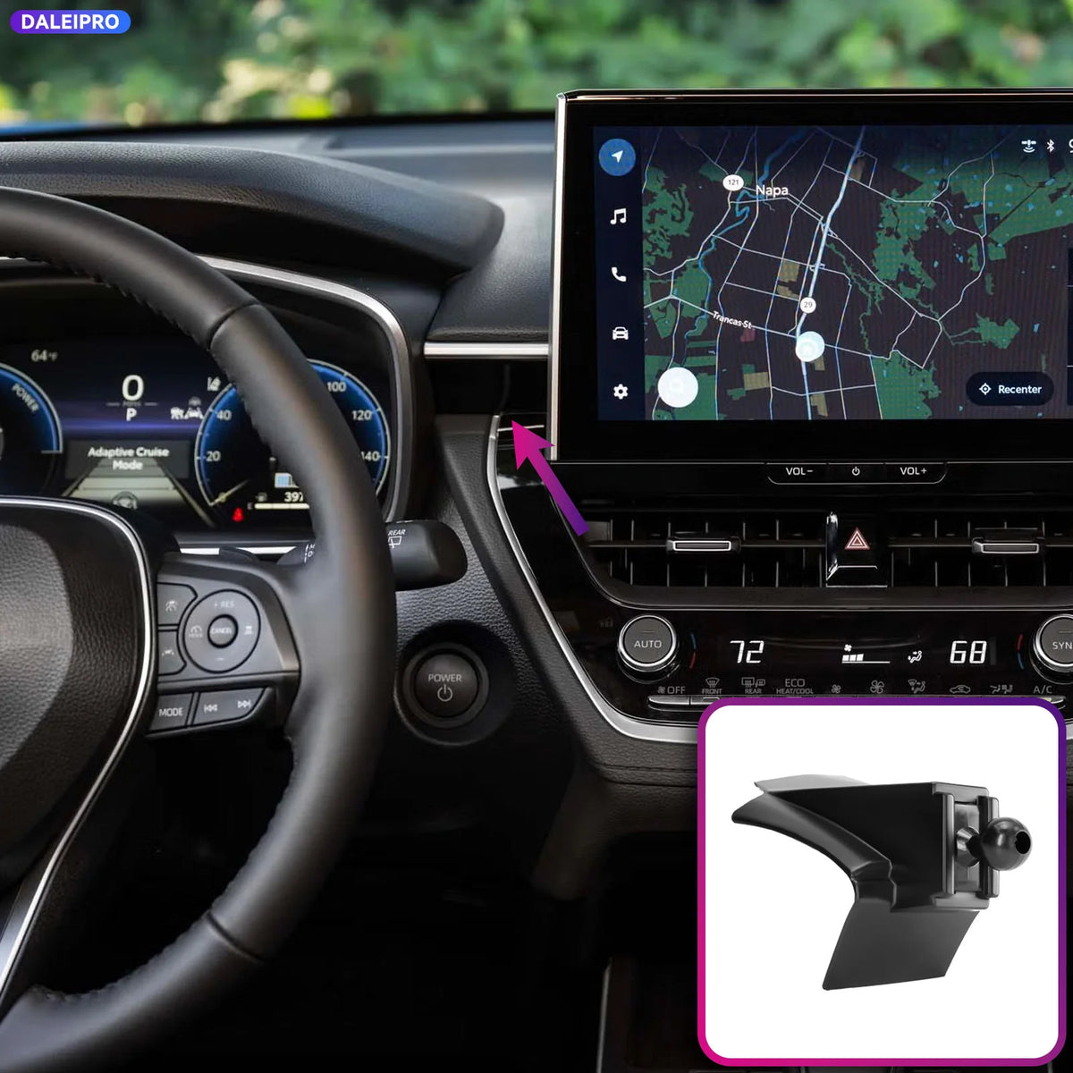 For Toyota Corolla e210 2019-2025 2026 Vehicle-Specific Phone Holder Base Smart Car Phone Mount 66W Charging Holder Accessories