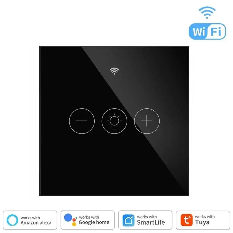 Tuya WiFi EU Smart Dimmer Switch Light Wireless Touch Smart Life APP Voice Control Lamp Switch Work with Alexa Google Home