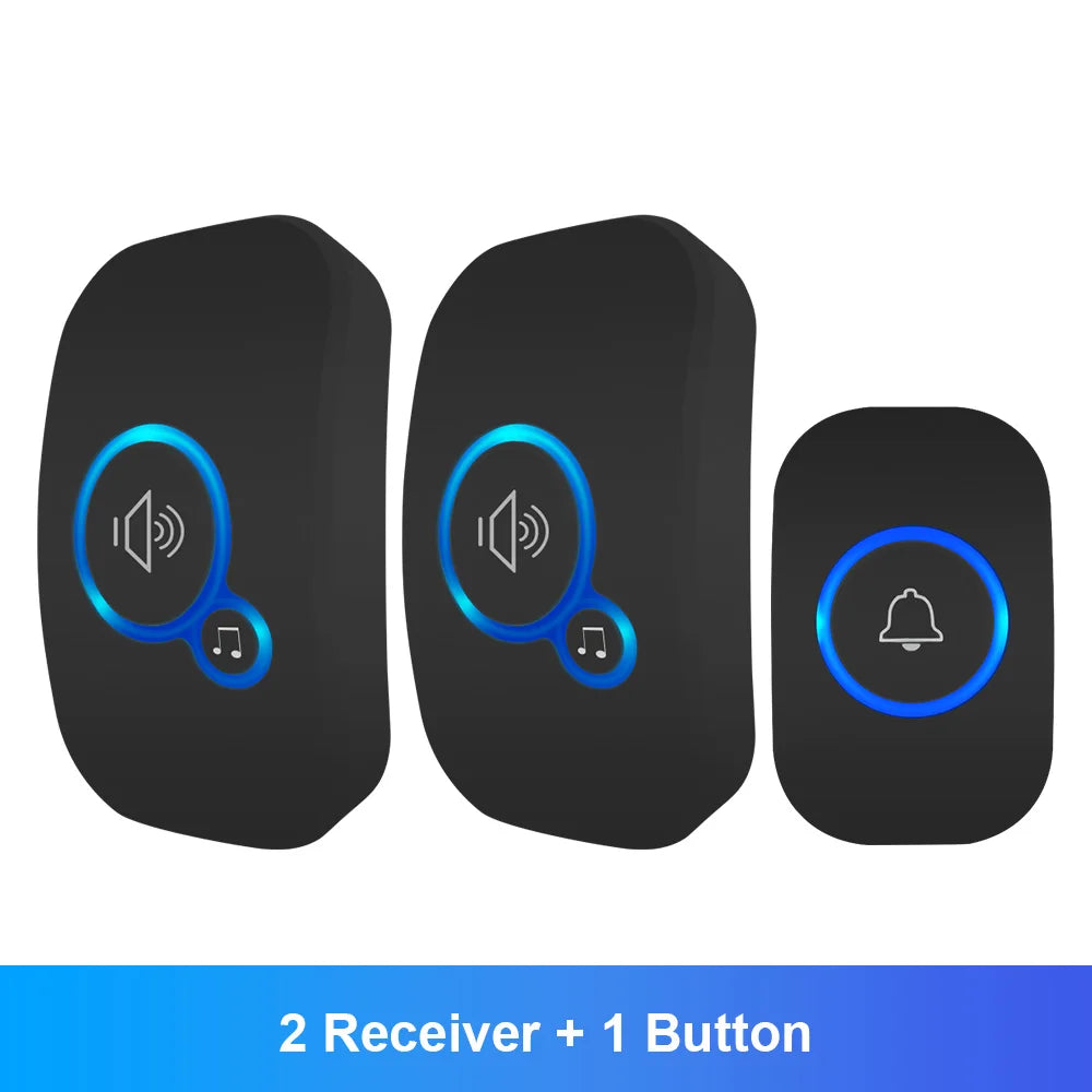 Wireless Doorbell with Adjustable Chime Receiver