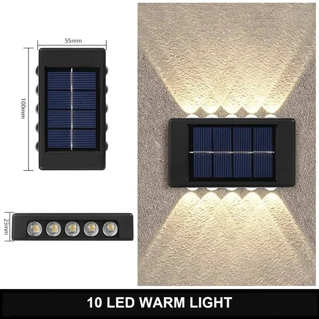 Solar Up-and-Down Wall Light - LED Options