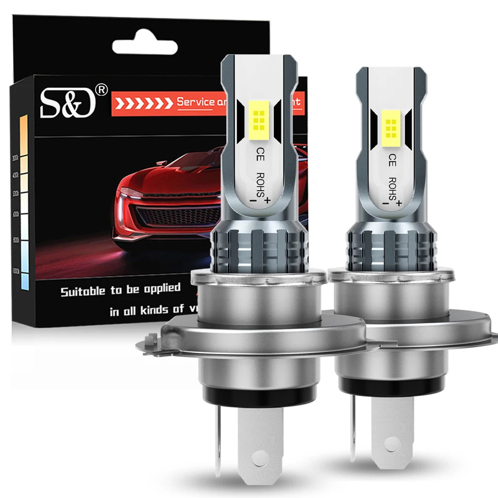 S&D 80W H8 H11 LED Canbus 9005 9006 Fog Light Bulbs Wireless 30000LM 6000K CSP LED Headlight Car Lamp for Car Driving Auto Lamp
