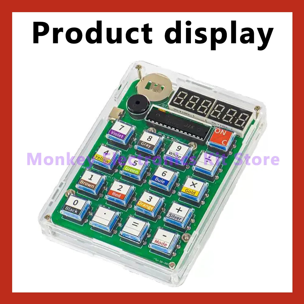 Kit de producție pentru calculator DIY electronic, afișaj LED digital cu tub, microcomputer cu un singur cip, practică de sudare