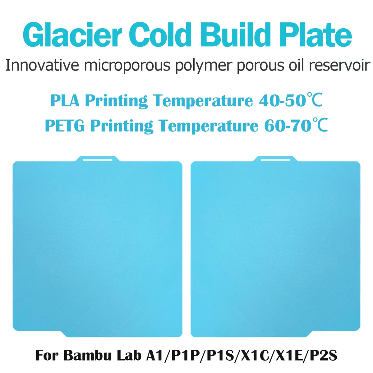 257 x 257 mm 3D Printer Build Plate - Surfaces
