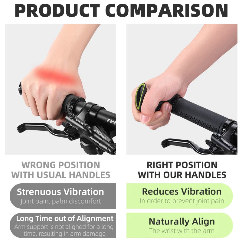 Extender ergonomici per manubrio bicicletta West Biking — coppia