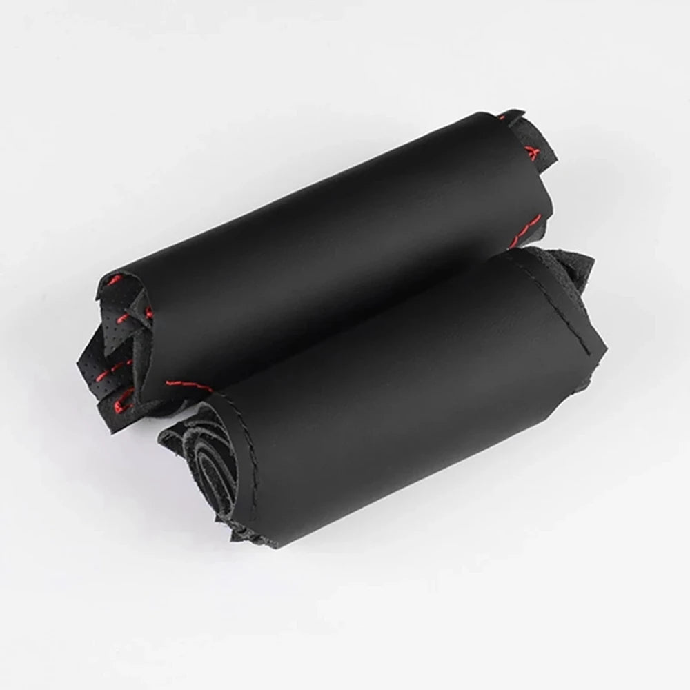 Car Steering Wheel Braid Cover Black Artificial Leather For Volkswagen VW Golf 7 Mk7 Touran Up New Polo Jetta Passat B8 Tiguan