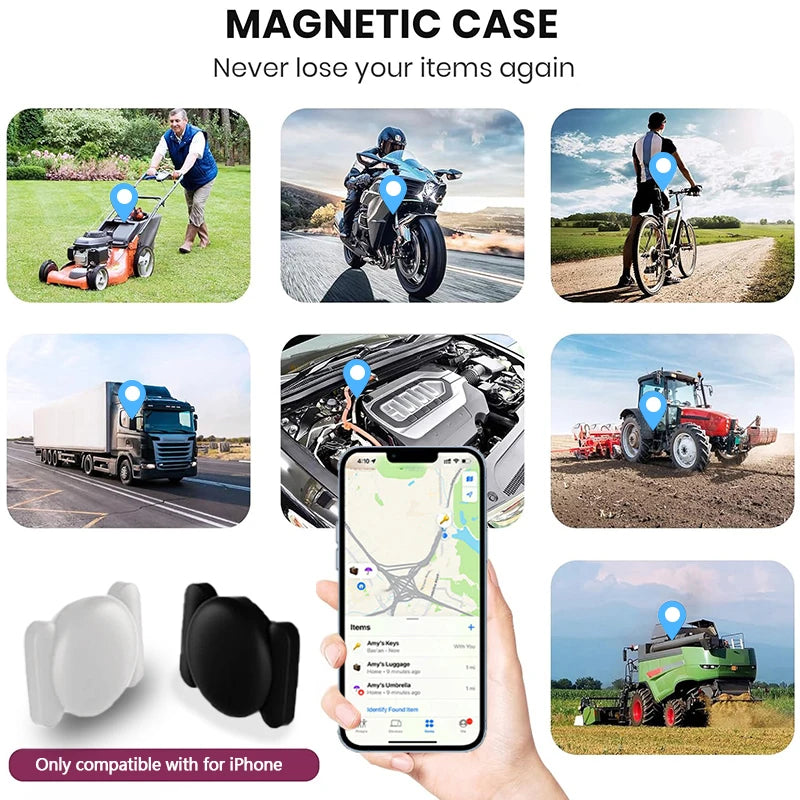 1/ 4Pack Μετρητής GPS Ισχυρός Μαγνητικός Παρακολούθησης Αυτοκινήτου Συσκευή Τοποθεσίας Αποφυγής Απώλειας Λειτουργία Εντοπισμού αυτοκινήτου με την εφαρμογή Apple Find My