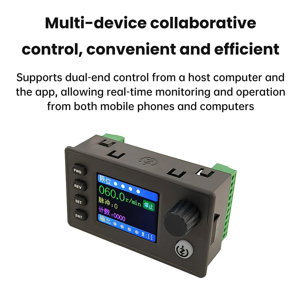 ZK-SMC05 Stepper & Servo Pulse Controller, Colour Display