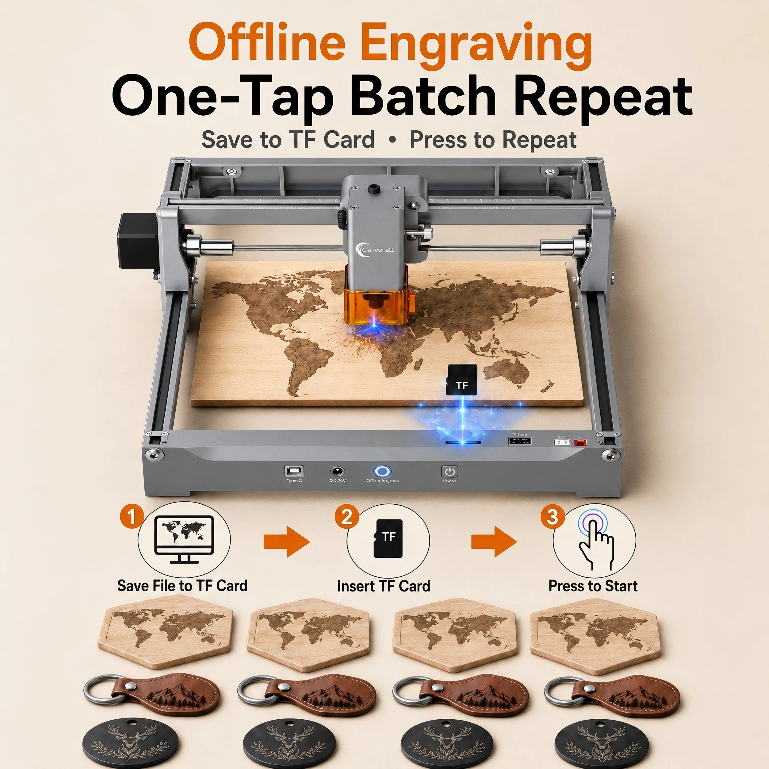 Laser Engraving Machine 5W 10W Free App Control Diode Engraver Cutter