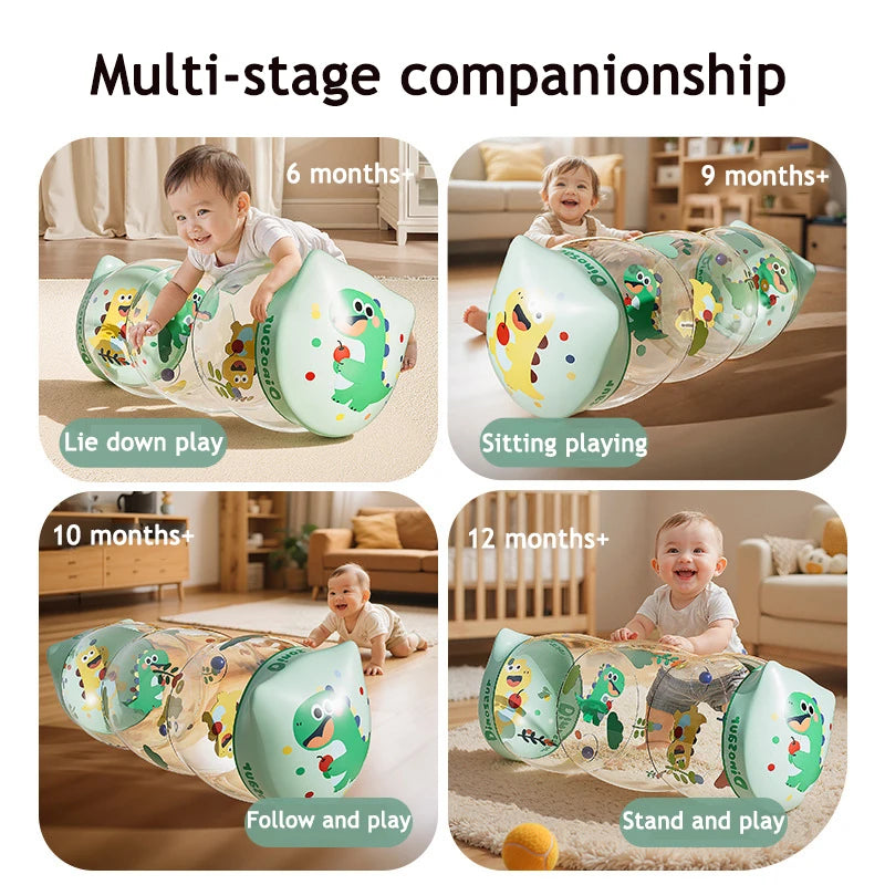Inflatable Baby Crawling Roller Toy Rattles Games for Babies Development 6 12 Months Baby Crawling toy Fitness Educational Toys