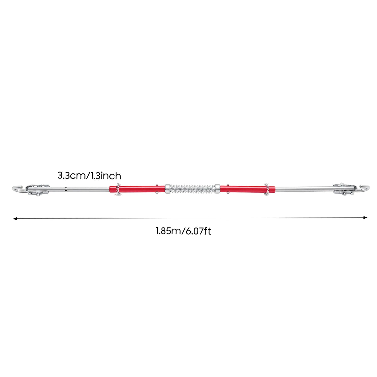 Pole de tractare pentru mașină 3T – bare de remorcare cu tampon cu arc pentru RV Jeep off-road vehicul camion, siguranță detașabilă, sfoară de remorcare robustă