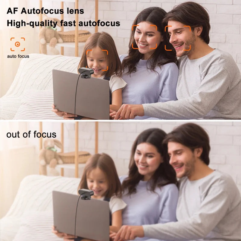 Cameră web Xiaomi 4K pentru streaming 2K cu autofocus Full HD USB Webcam 1080P 60FPS cu microfon Cameră video pentru PC laptop 2025