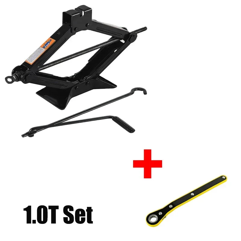 Portable Scissor Jack, 0.8 t, 1 t or 2 t Options