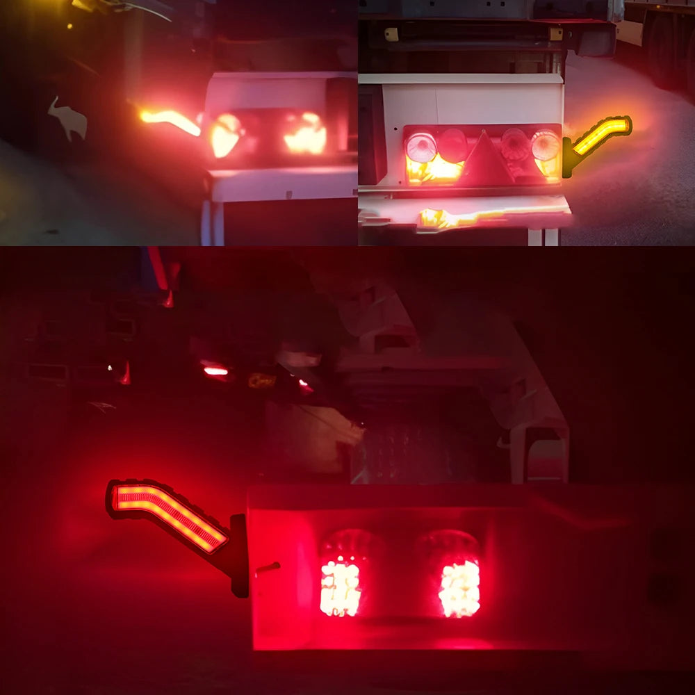 12-24V 2pcs Side Marker Lights Warning Rear Tail Light car External Lights Trailer Truck Lorry indicator lamp Trailer Van Pickup