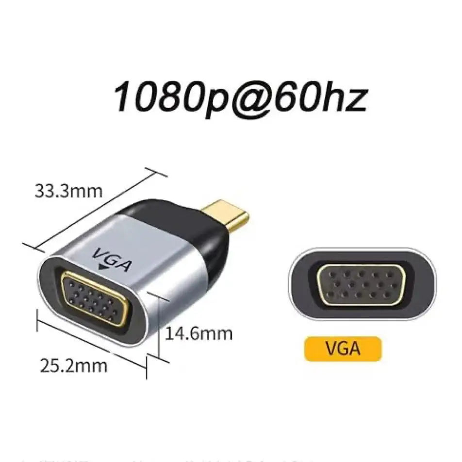 USB-C to VGA Video Adapter - 1080p