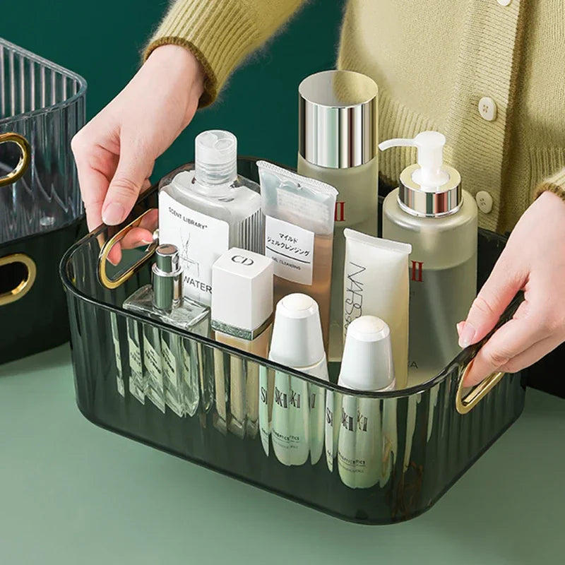 Stackable Rectangular Makeup and Bathroom Storage Organiser