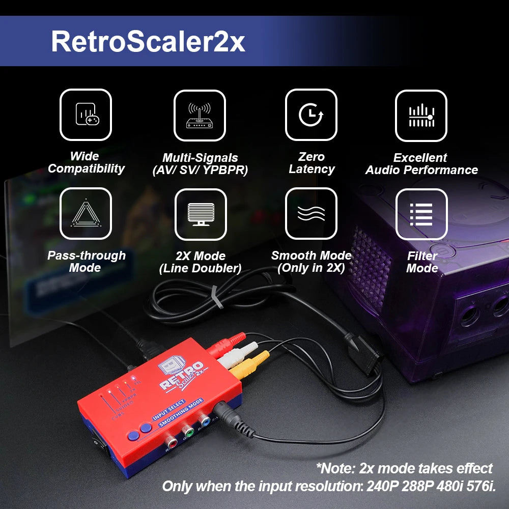 Retro-console AV-naar-HDMI lijnverdubber