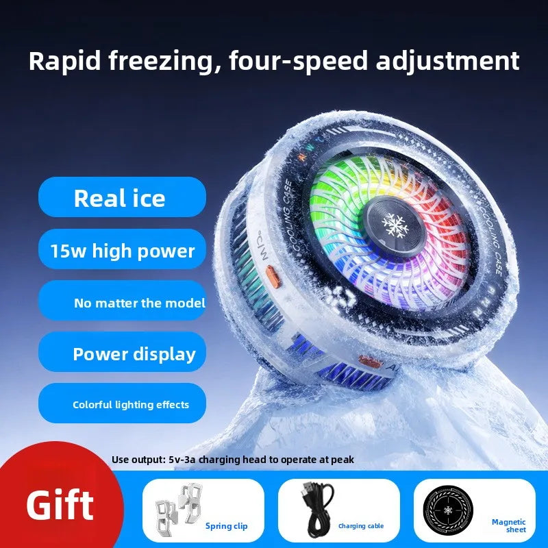 Magnetic Phone Cooler with RGB Lighting