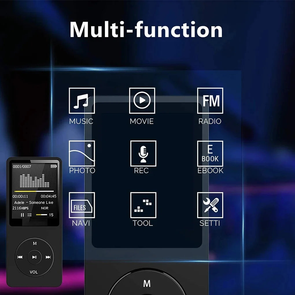 Wiederaufladbarer Taschen-MP3-Player