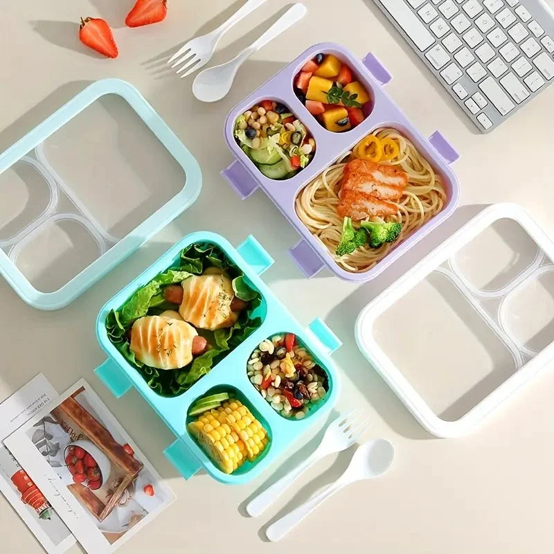 Stackable Bento Lunch Box with Carry Handles