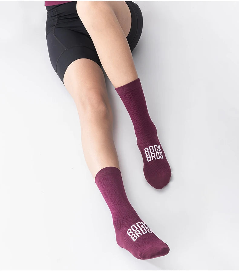 Knee-High Cycling Socks with Sweat-Wicking Comfort