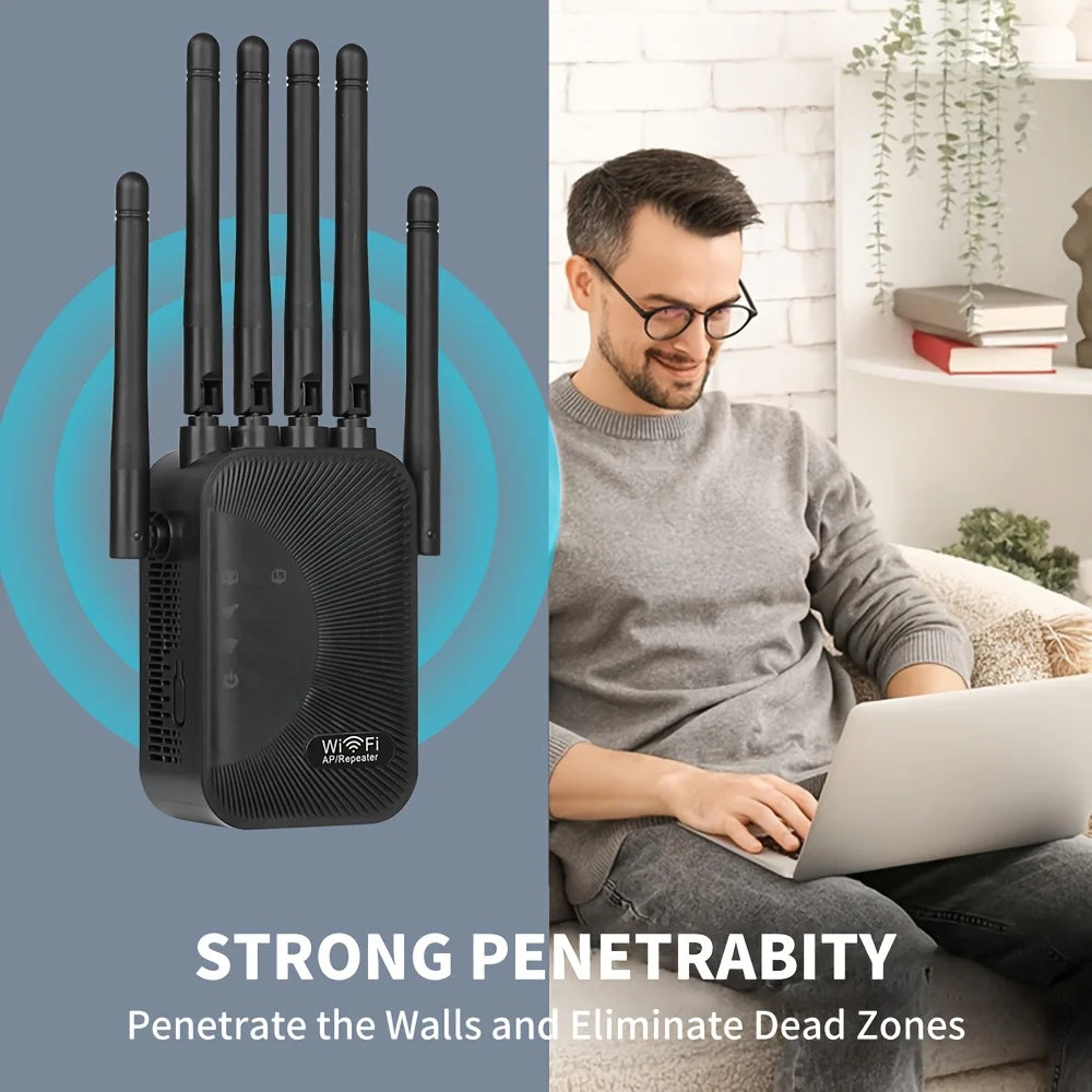 Dual-Band WiFi Extender with Ethernet Port