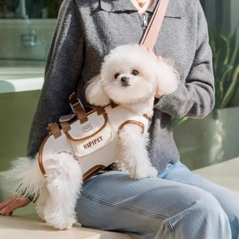 Pet Carrying Support Harness with Shoulder Strap