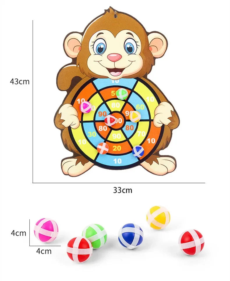 Educational Dart Board Baby Dart Indoor Sports Child Montessori Games for Children 3 to 7 Years