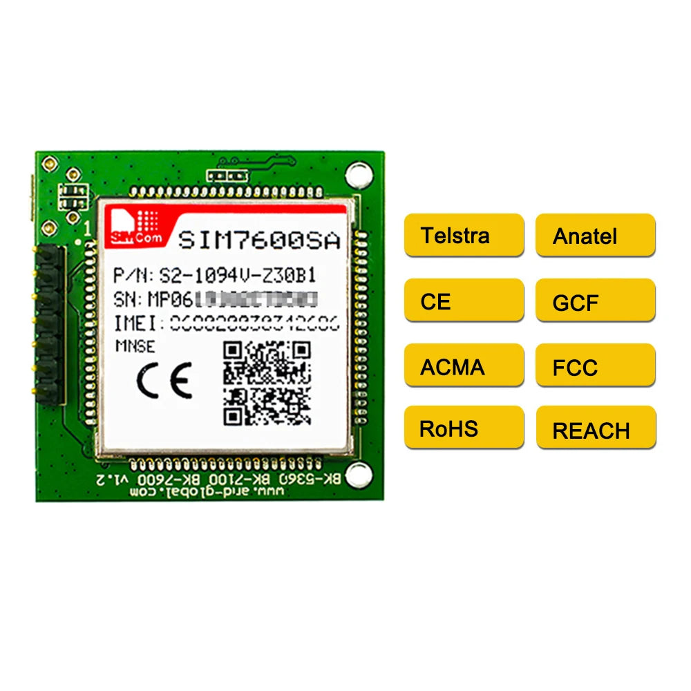 SIM7600SA-MNSE LTE Cat1 4G Mini jadrová doska s GNSS