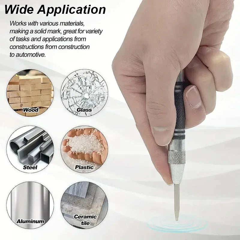 Spring-Loaded Automatic Centre Punch Set