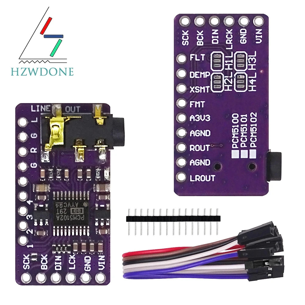 PCM5102A I2S Stereo DAC Board