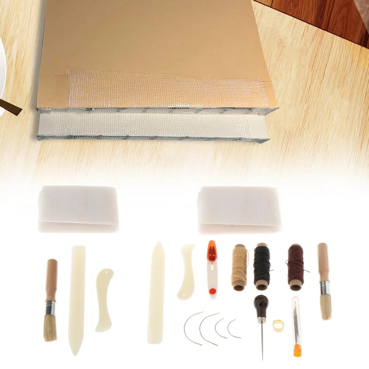 Bookbinding Cloth & Tool Kit, 4pcs/14pcs Options