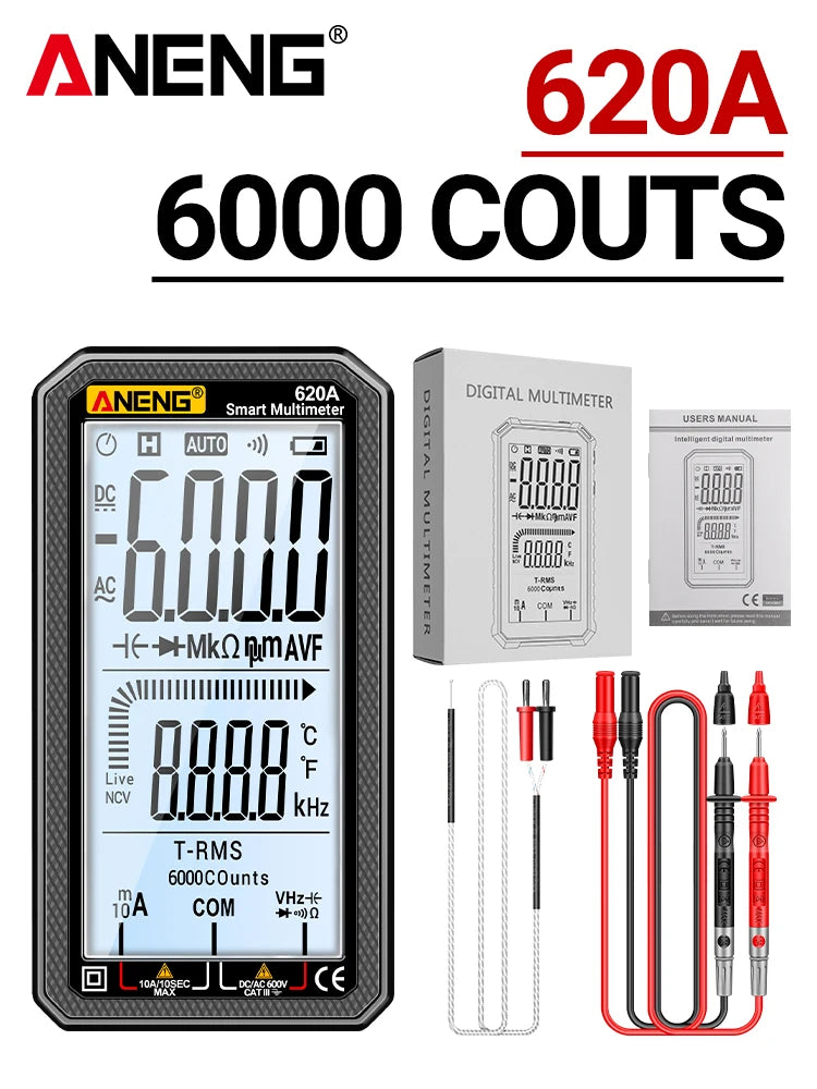 620A Auto-Ranging Digital Multimeter, 6000 Counts