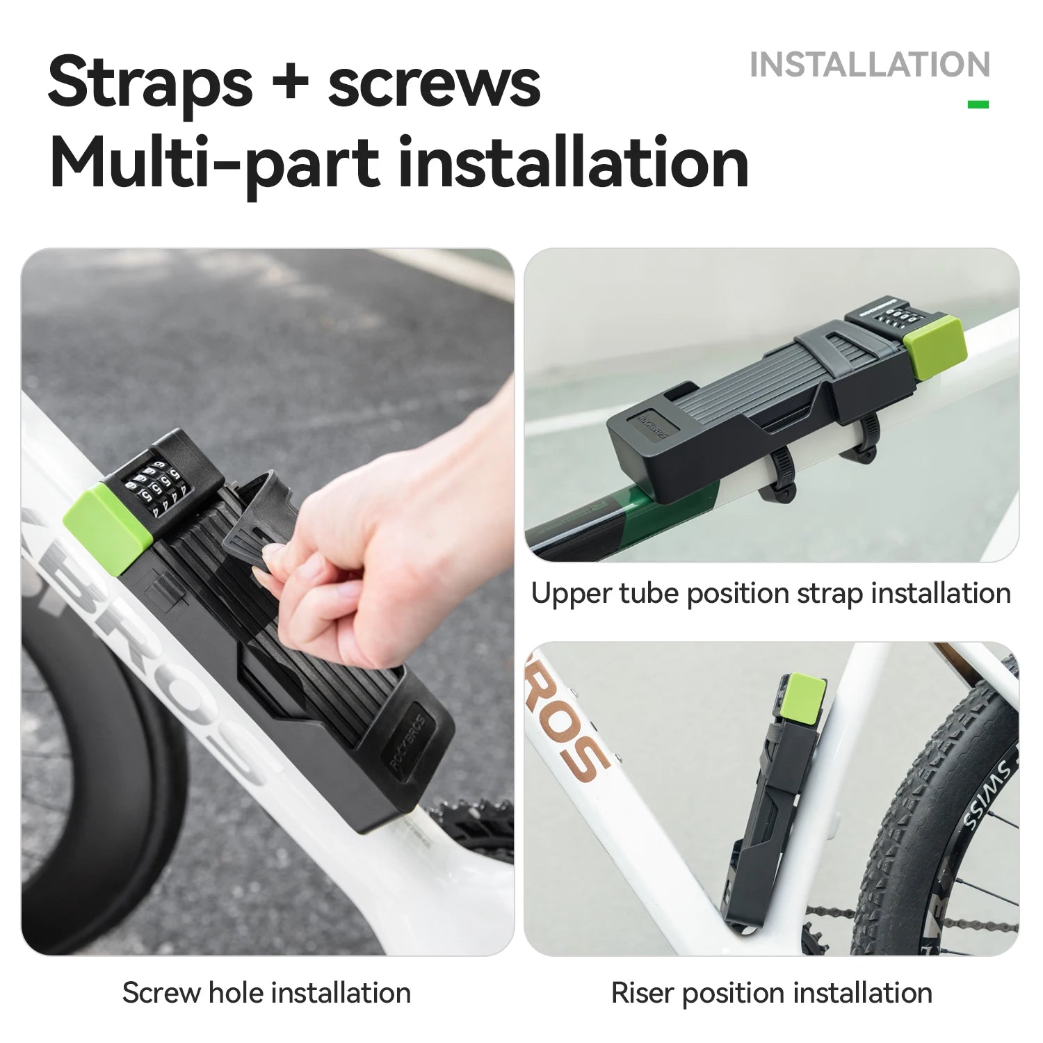 Folding Bike Combination Lock with Alloy Steel Body