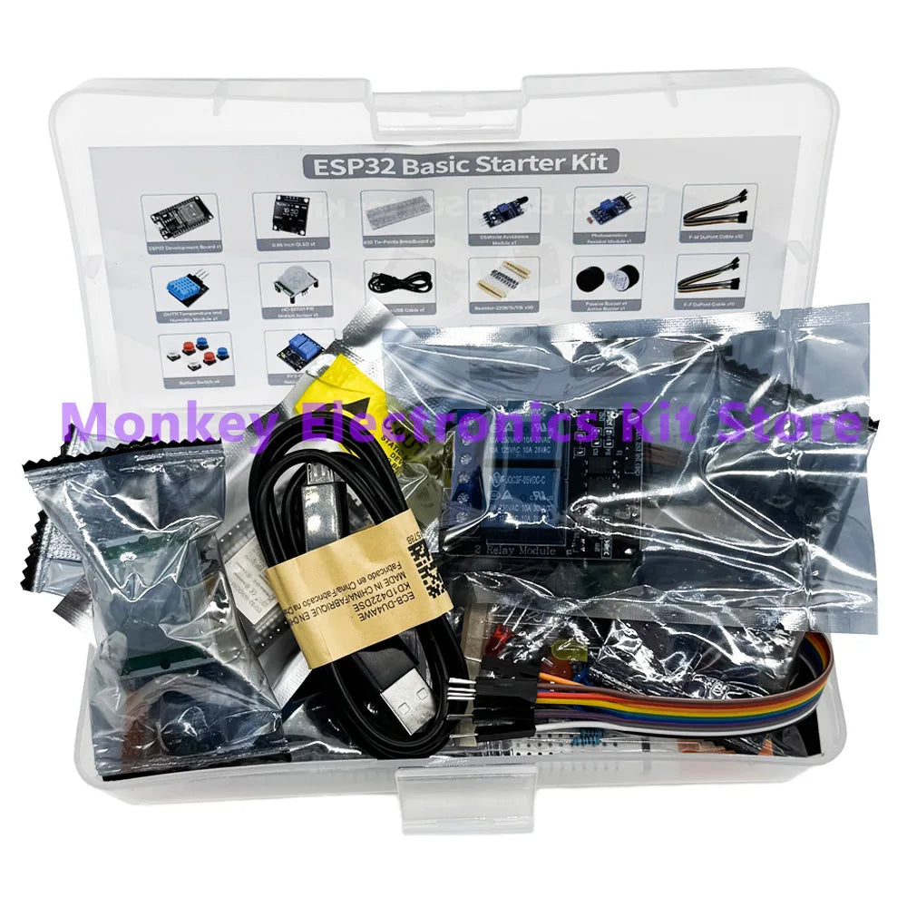 Elektronički DIY kit ESP32 ESP-32S WIFI modul početni kit za ESP32 WIFI razvojnu ploču ESP32 modul kit relej zaslon senzor