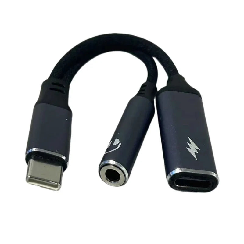 USB-C Audio and Charging Adapter with 3.5 mm Jack