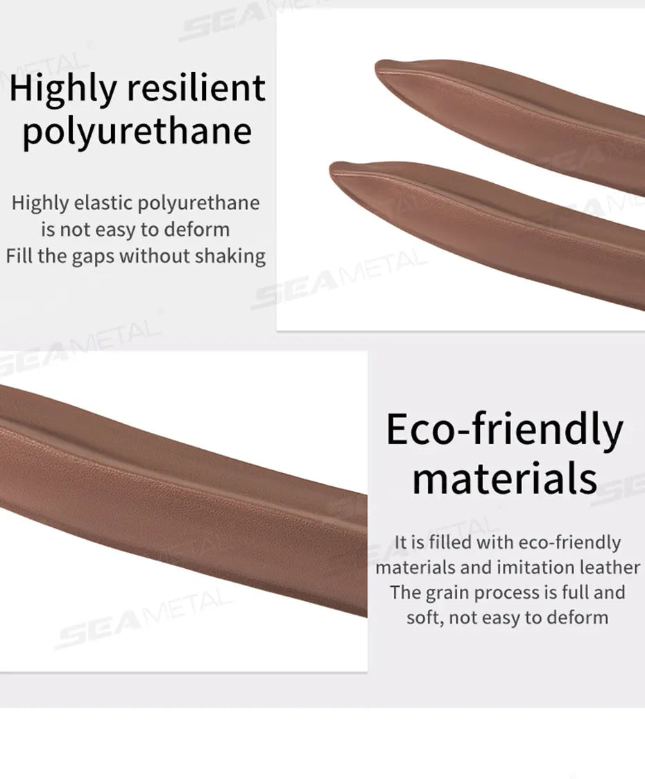 SEAMETAL Plug-In Car Seat Gap Filler Elastic Polyurethane Seat Crevice Filling Strip Universal Seat Blocker Prevent Dropping