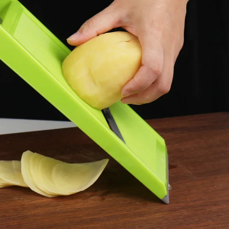 Handheld Vegetable Slicer, Pictured Configuration